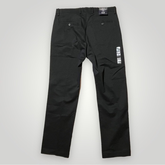 Gap Essential Khaki Straight Leg Black Pants 33”x32” - Picture 4 of 16